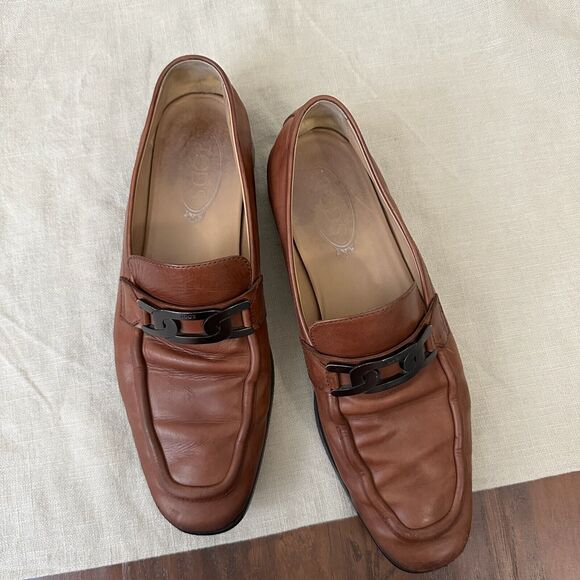 TOD\'S Mens Kate Chain Penny Loafer in Cognac Leather main image 8